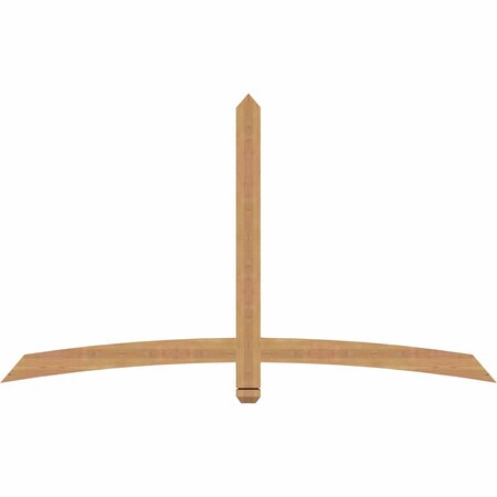 Ekena Millwork Bellingham Timber Gable Bracket, Western Red Cedar, 72"W x 42"H x 1 1/2"D x 3 1/2"F, 14/12 Pitch GBW072X42X0204BEL00SWR